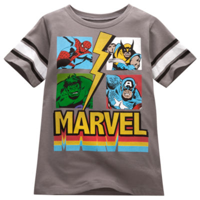 Four Heroes Marvel Tee