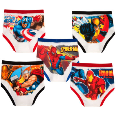 Marvel Heroes Underwear Set for Boys -- 5-Pack