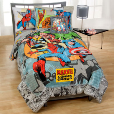 Marvel Vintage Comics Bedding In a Bag Set