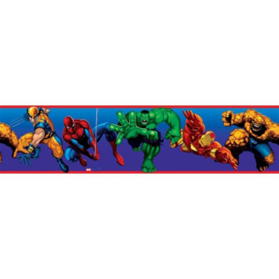 Marvel Heroes Peel and Stick Wall Border