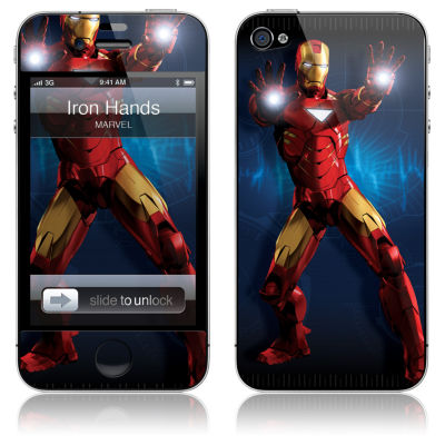 &apos;&apos;Iron Hands&apos;&apos; Iron Man 2 iPhone 4 Skin