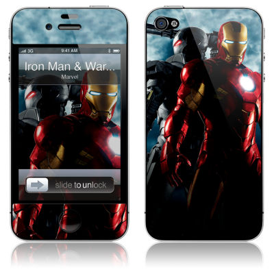 &apos;&apos;Iron Man and War Machine&apos;&apos; Iron Man 2 iPhone 4 Skin