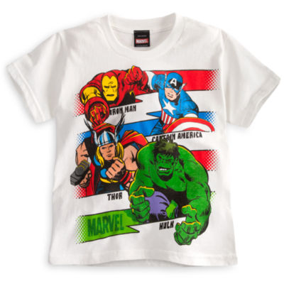 The Avengers Tee for Boys - White