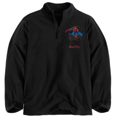 Personalizable Spider-Man Fleece Pullover for Boys