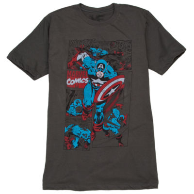 Marvel Comics Captain American Tee by Mighty Fine for Adults