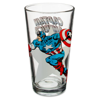 Glass Captain America Tumbler